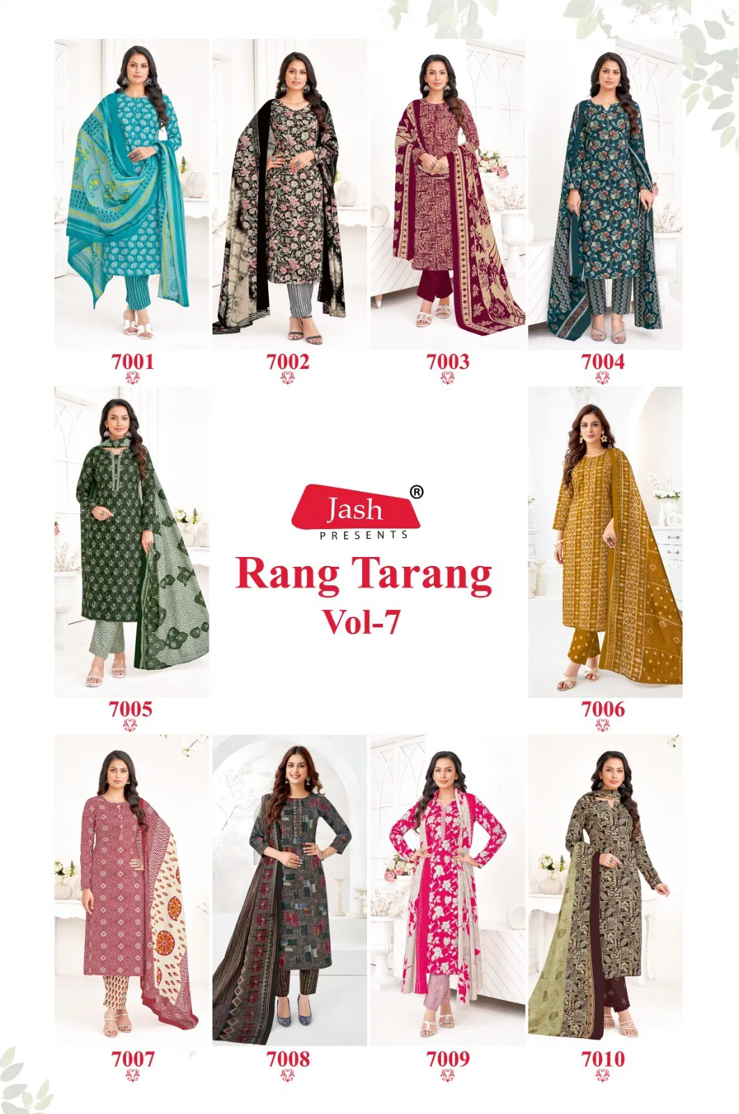 Rang Tarang Vol 7 By Jash Kurti With Bottom Dupatta Wholesalers In Delhi